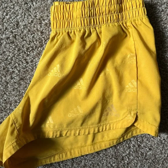 Yellow Adidas Shorts - Picture 1 of 4